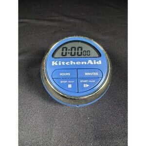 KitchenAid Digital Kitchen Timer OEM  Easy to Read  Countertop  Blue & Chrome